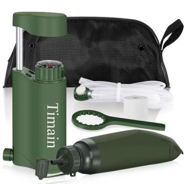 Imagem de Bomba de filtro de água Tmain Outdoor Portable Water Filtration - Tima