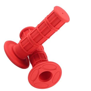 Imagem de WALFRONT Guidão de Motocicleta de Silicone Com Superfície Anti -skid, Fácil de Instalar e Adequado para Guidão de 7/8 ", Kit de Substituição para Direção Segura (Vermelho)