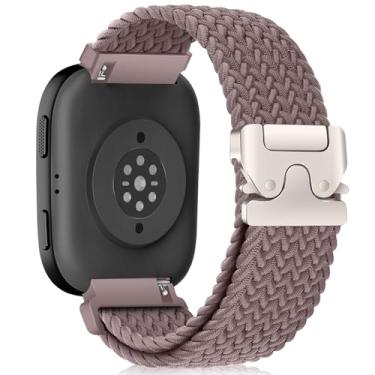 Imagem de MiKoyi Pulseira trançada de nylon de 22 mm compatível com Amazfit Bip 6/5/5 Unity, GTR 4/3 Pro/3/2 eSIM/2e, pulseira trançada elástica, pulseira esportiva de nylon para Amazfit Balance/Cheetah/Cheetah