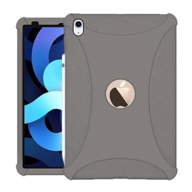 Imagem de Nova capa para iPad 11 polegadas 11ª geração (2025) AMZER Jelly Case, capa protetora fina de silicone resistente à prova de choque antiderrapante para crianças para iPad 10.9 10ª geração - cinza