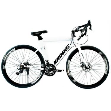 Imagem de Bicicleta Speed Aro 700 Bike 16 Vel Marchas Aeroedge Freio A Disco Quadro Alumínio Resistente Leve Cor Branco - Wct Fitness