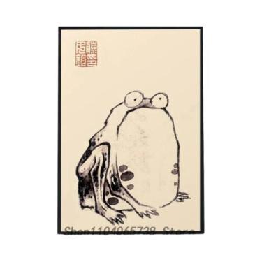 Imagem de Antigo Vintage Sapo Cartaz Impressão De Papel Para Casa Sala De Estar 