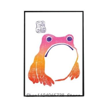 Imagem de Antigo Vintage Sapo Cartaz Impressão De Papel Para Casa Sala De Estar 