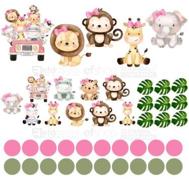 Imagem de Adesivo De Parede Infantil Safari Floresta - Kit Safari - Efd Colors, 