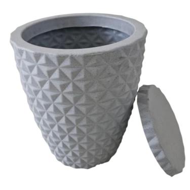 Imagem de Vaso para jardim, plantas, flores e decoração coluna diamante n2 (CIMENTO)