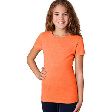 Imagem de Next Level Girls' 3712, Neon Heather Orange, X-Small