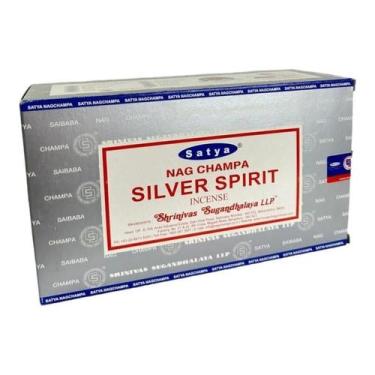 Imagem de Incenso Satya Espírito Prata Massala Silver Spirit 12cx12var - Lua Mís