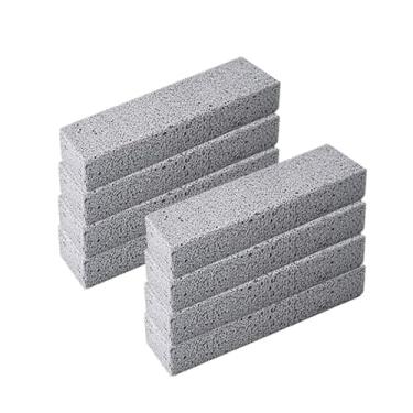 Imagem de 6 peças de pedra pomes para limpeza de vaso sanitário, remover anéis de água dura, acúmulo de cálcio e ferrugem, adequado para limpeza de vaso sanitário, banheiro, pia de cozinha, churrasqueira