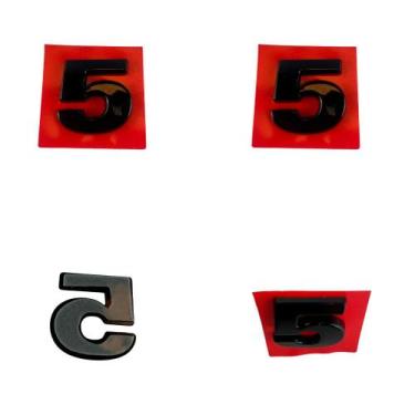 Imagem de Número 5 Adesivo De Emblema Letreiro Carro Moto Caminhão - Marçon