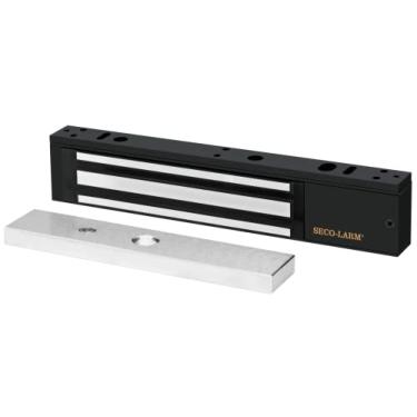 Imagem de Seco-Larm Fechadura Eletromagnética De Porta Única E-941Sb-600; Força Retenção 272 Kg (600 Lb); Proteção Contra Surtos Movimento; Alumínio Anodizado; Suporte Ajustável; Listado Pela Ul