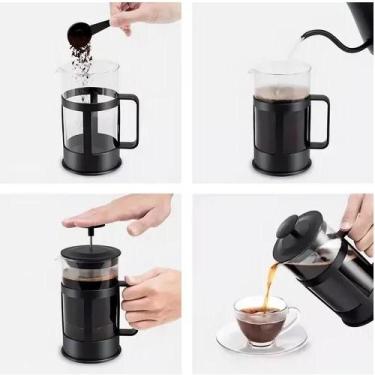 Imagem de French Press de Vidro 600ml Café Chá Cafeteira Francesa - Yeet