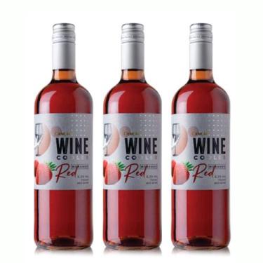 Imagem de Kit 3 Vinho Canção Wine Cooler Red Morango 750ml - Serra Gaúcha