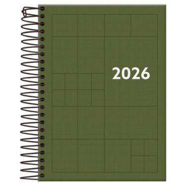 Imagem de Agenda Diária 2026 Esp 123X170 Compacta Color Verde Foroni