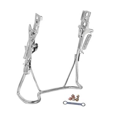 Imagem de Colaxi Suporte de bicicleta elétrica, suporte central, acessórios de ferro com design vintage, de estacionamento com perna dupla para adultos, Furo Duplo, 14inch