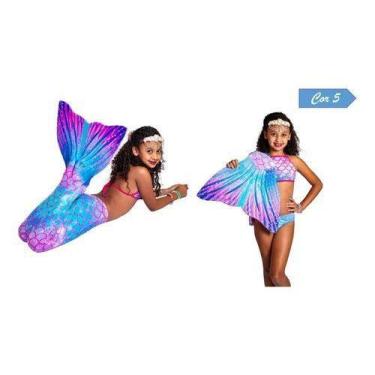 Imagem de Calda De Sereia + Nadadeira + Top (tambebê-infantil-adulto) - Rey Shop