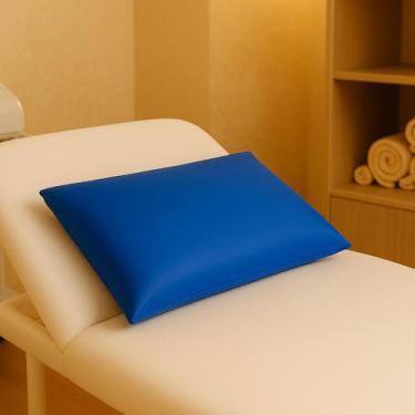 Imagem de Travesseiro Hospitalar de espuma 30cm x 40cm x 7cm com capa removível 