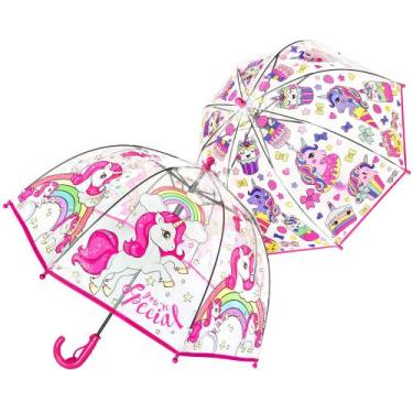 Imagem de Guarda-chuva Clear Dome RONIARE para crianças, pacote com 2 unidades, 