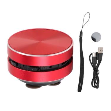 Imagem de Zerone Palestrante de Condução óssea Bluetooth, Alto -falante Sem Fio Portátil de Baixo Portátil Com Copo de Sucção, Pequeno Alto -falante Bluetooth para Banheiro Ao Ar Livre (Vermelho)