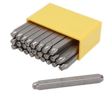 Imagem de TOPINCN Conjunto De Selos De Metal, 40cr Aço Carbono Jóias Estampagem Ferramentas Kit Multifuncional Carta ou Número Punch Selo Portátil Conjunto para Metalworking Jóias Fazendo (#2)