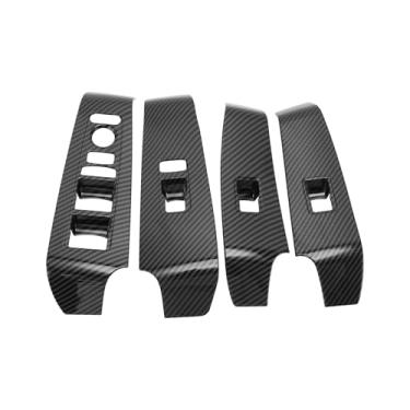 Imagem de TUCKBOLD Tampa de acabamento de painel de interruptor de elevação de janela para Honda Civic 11ª geração 22-25 botão de controle de janela de porta de carro dianteiro traseiro acessórios interiores