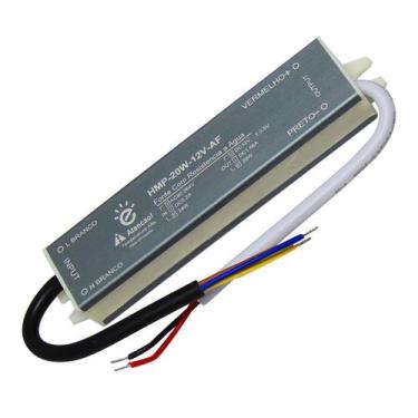 Imagem de Fonte Embralumi Driver Reator 12V Blindada IP67 20W Potência Real 1.5A