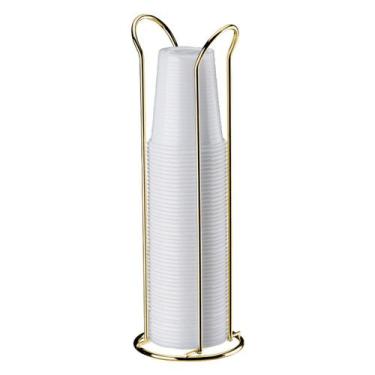 Imagem de Organizador Suporte Porta Copos Descartáveis 200ml De Café Cozinha Dou