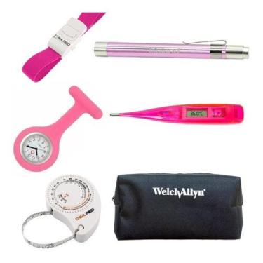 Imagem de Kit 6 Peças Completo Para Acadêmico De Enfermagem - Bioland,  Rosa