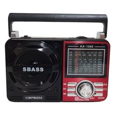 Imagem de Rádio Retrô Portátil Bluetooth Kapbom recarregavel Usb Pen Drive