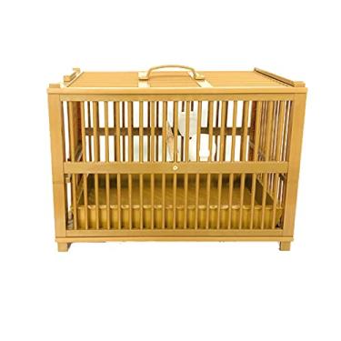 Imagem de Gaiola de banho gaiola de pássaro gaiola retangular para papagaio gaiola de plástico doméstico gaiola de pássaro estorninho papagaio gaiola de banho feita de bambu economia gaiola de pássaro papagaio