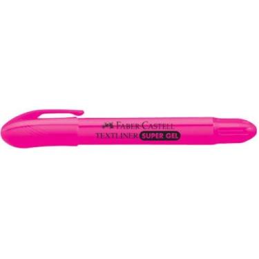 Imagem de Caneta Marca Texto Textliner Super Gel Faber Castell - Rosa - Faber-ca