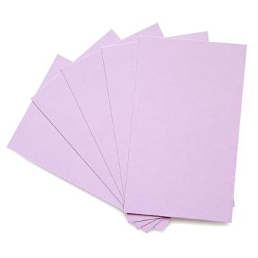 Imagem de ITZAMNA Mini cartolina de 8,9 x 5 cm, 230 g/m², para artesanato, scrapbook, etiquetas, desenho, cartões de notas, pacote com 100 roxos-claros