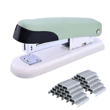 Imagem de Temiary Grampeador, grampeador de metal de mesa com 2000 grampos padrão, capacidade para 25 folhas, grampeamento de um dedo, sem atolamento, grampeadores sem esforço para sala de aula, escritório ou