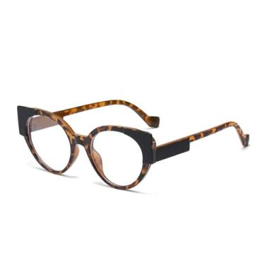 Imagem de VFDHN Óculos de sol coloridos retrô fashion feminino masculino clássico vintage uv400 para áreas externas (transparente Hawksbill)