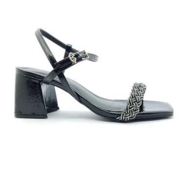 Imagem de Sandália Via Marte Feminina 100-016, 36, Preto