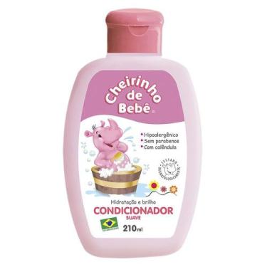 Imagem de Condicionador Infantil Cheirinho De Bebê Rosa 210 Ml.