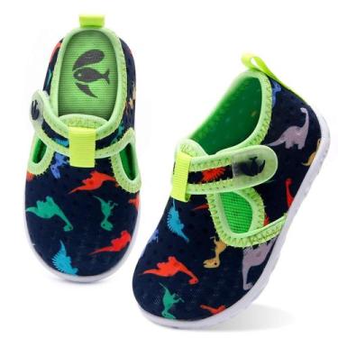 Imagem de Sapatos aquáticos FEETCITY Baby Boys Girls Navy Dinosaur 12-18 meses