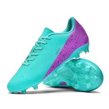 Imagem de GODLARK Chuteiras de futebol masculinas femininas para ambientes fechados, sapatos de beisebol largos, sapatos de rúgbi para adultos, jovens, meninos grandes, pequenos spikes AG TF botas de futebol