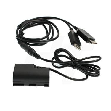 Imagem de Acoplador DC DR-E6 para adaptador de alimentação USB duplo, bateria falsa LP-E6 para Canon EOS 5DS, 5DS R, 5D Mark II, 5D Mark III, 5D Mark IV, 60D, 60Da, 6D, 70D, 7D Mark II, câmera digital 80D