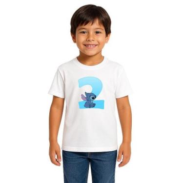 Imagem de Camiseta infantil stich idade unissex camiseta 100 algodao - SEM MARCA