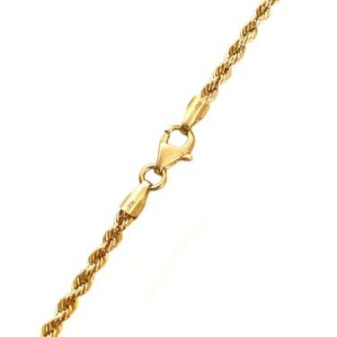 Imagem de Cordão Corrente Masculina Cordão Torcido 2,2mm 60cm Ouro 18k 750 Legítimo C/Estojo e Certificado