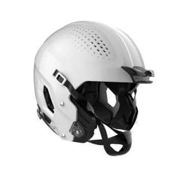 Imagem de Capacete juvenil ZERO2 – sem máscara facial, grande, branco brilhante moldado