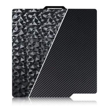 Imagem de IdeaFormer Smooth Diamond PEO + Fibra de Carbono PET Primavera Chapa de Aço 257x257mm, Placa de Construção PEO PET Texturizada Dupla Face para Bambu Lab X1C/X1/X1E/P1P/P1S/A1