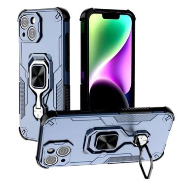 Imagem de SORAKA Capa para iPhone 13 com suporte metálico giratório de 360 graus peça de ferro magnética para suporte magnético para telefone de carro