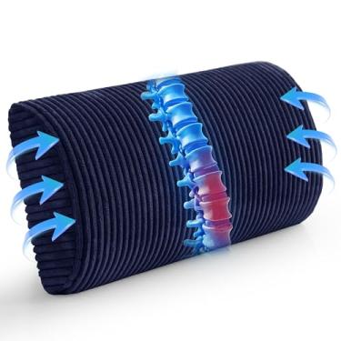 Imagem de HIGOGOGO Almofada de suporte lombar para cadeira reclinável/poltrona/sofá, almofada de suporte de espuma viscoelástica para idosos, almofadas reclináveis para descanso das costas, alívio da dor