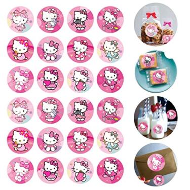 Imagem de 120pcs Pink Cats Stickers for Kids Birthday Party Supplies for Cats Birthday Decorations -10 Sheets