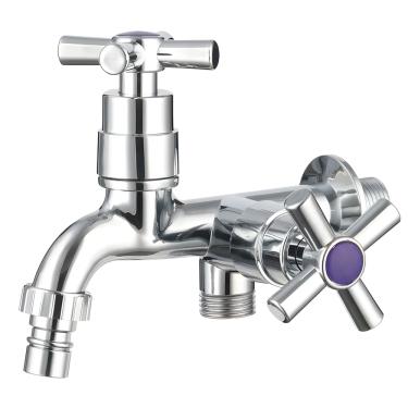 Imagem de Torneira Lavanderia Tanque Máquina Lavar ABS 2 Saídas 1/2