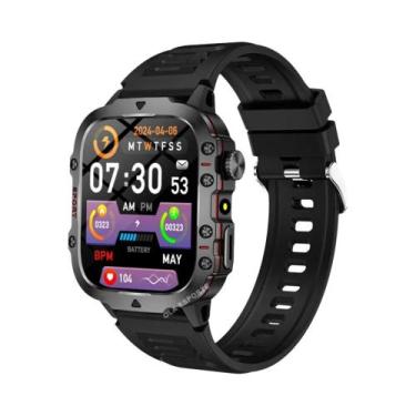 Imagem de Relógio Inteligente Militar Masculino 2025 IP68 5ATM Monitor De Saúde 