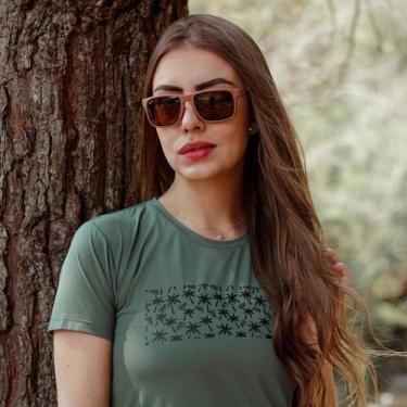 Imagem de Óculos de Sol HUPI Cougar Armação Marrom Lente Marrom, Marrom