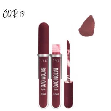 Imagem de Batom LÍquido Matte Ovo Alta Fixação Pigmentação Vivai 2,5ml, Cor19