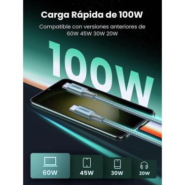 Imagem de Cabo Usb C Para Usb C Ugreen 100W Tipo-C - 2 Metro